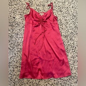 Hot Pink Slip Dress
